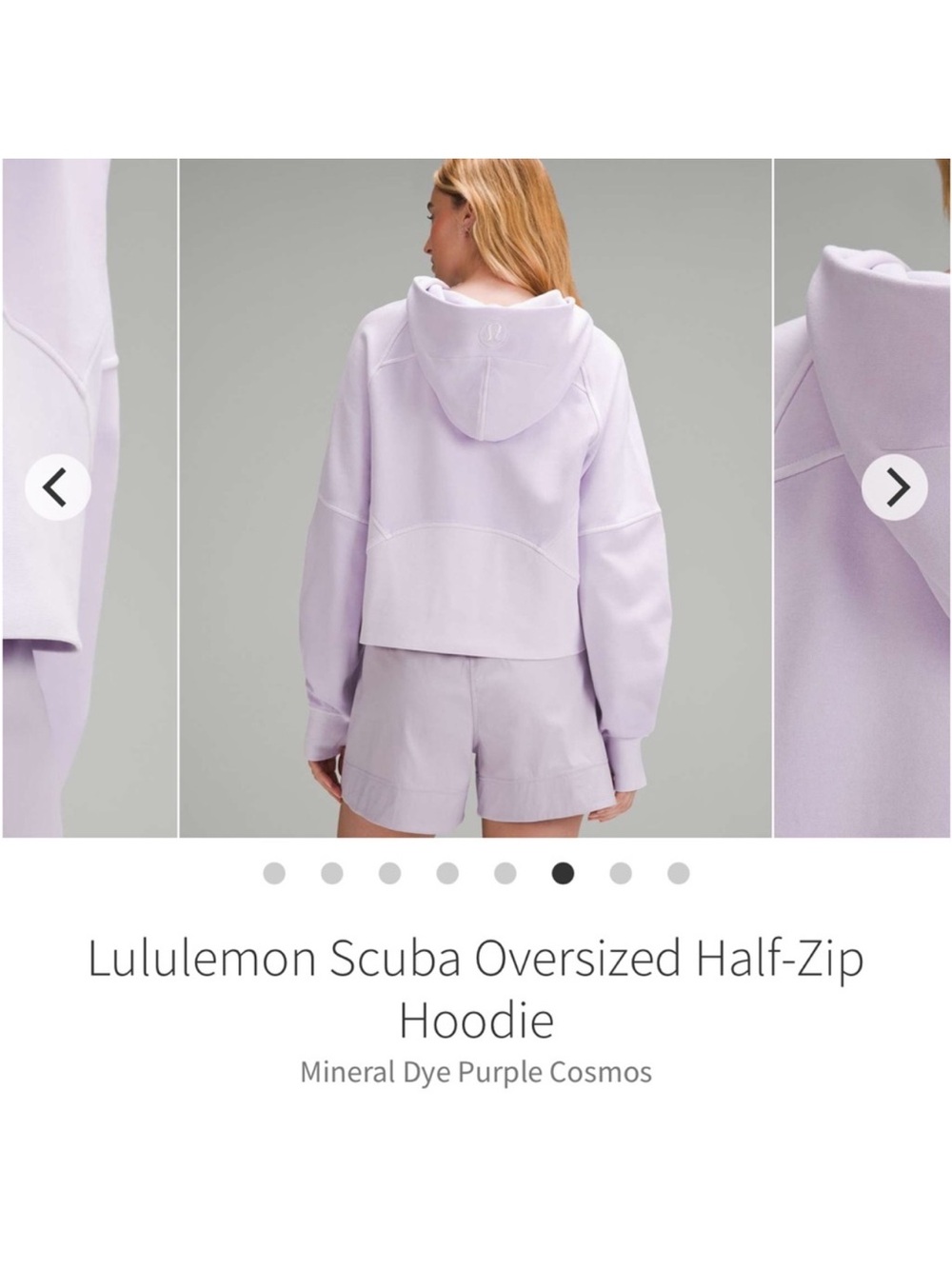 Lululemon Scuba Oversized Half-Zip Hoodie Mineral Dye Purple
Cosmos Sz M/L - Picture 6 of 13